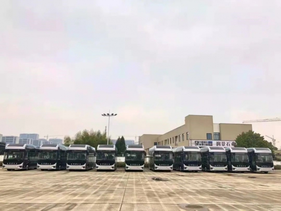 10 bus à pile à combustible King Long livrés au Zhejiang
