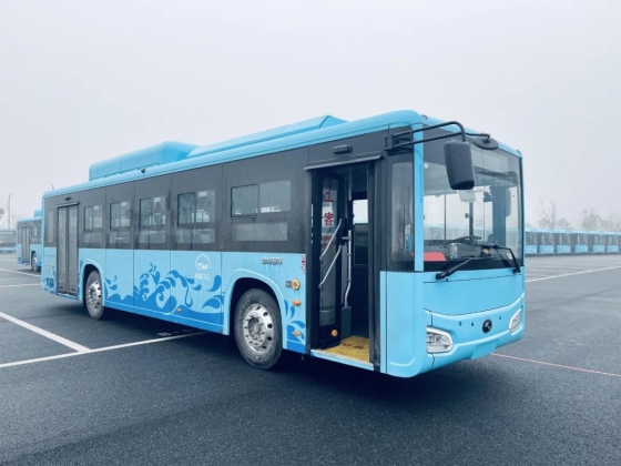 20 unités de bus à énergie nouvelle en fibre de carbone King Long entrent en service dans le Zhejiang
