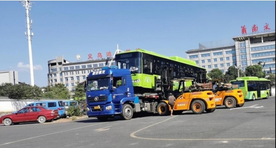 36 unités de bus électriques King Long livrés à Yiwu
