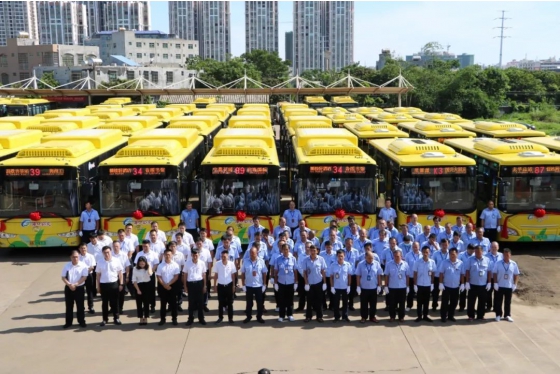 138 unités de bus électriques King Long entrent en service à Haikou
