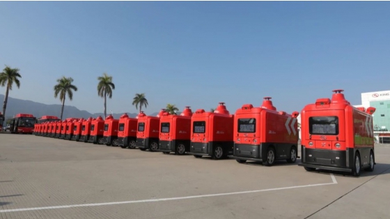 véhicule logistique autonome king long lancé à changshu
