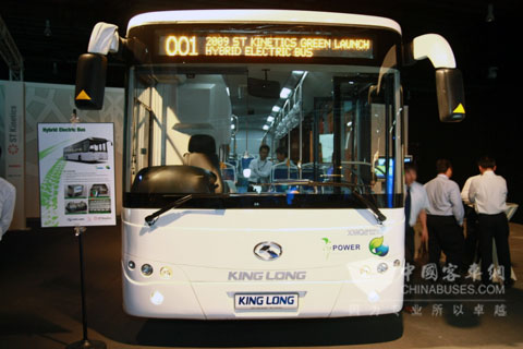 Le bus hybride Kinglong commence à se vendre à Singapour